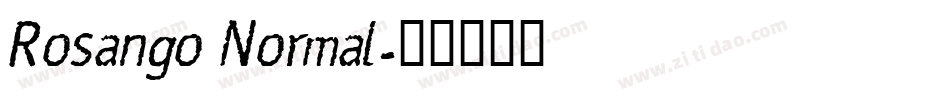 Rosango Normal字体转换
